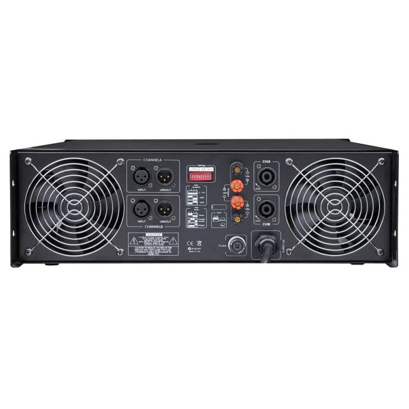Domc Mc-1800 Advanced Two-Channel Pure Power Amplifier 1700W*2/3400W Bridged <0.1% Thd for Large Venue Stage Superior S