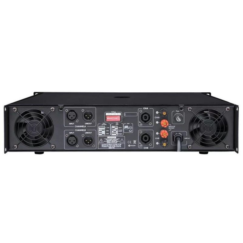 Domc Mc-800 Advanced Two-Channel Pure Power Amplifier 800W*2 20Hz-34kHz for Stage Venue Superior Sound