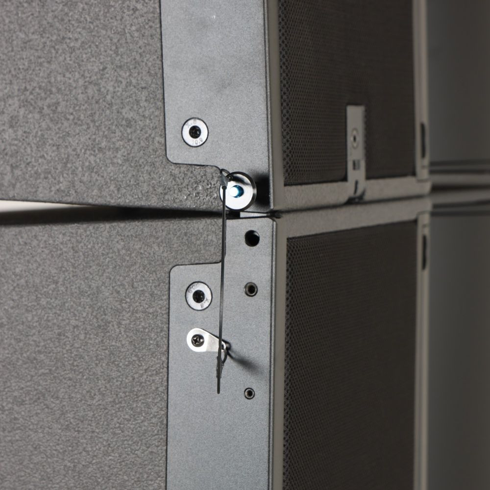 Domc High-Power Dual 8" Array: 450W Bass, Polyurea Finish, Speakon Customizable 1: 1 Speaker: Russian Birch Build 4-Pin