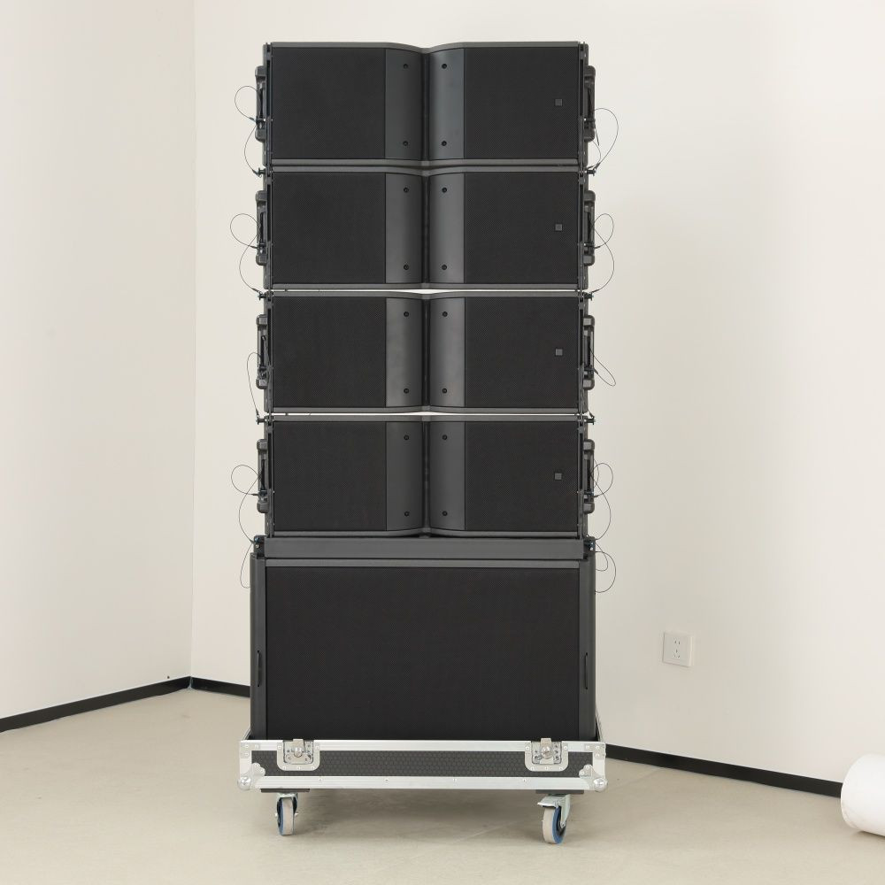Domc Ka210 High-Output Active Line Array Speaker-Powerful Sound Perfect for Stage Concerts