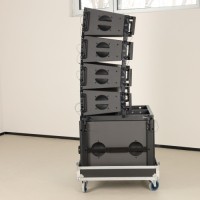 Domc Ka210 8ω Passive Professional 10-Inch Line Array Domc/OEM 110° Vertical Dispersion, Multi-Scenario Professional Au