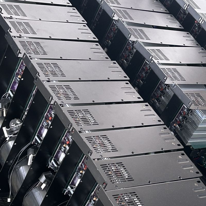 Domc Mc-800 Advanced Two-Channel Pure Power Amplifier 800W*2 20Hz-34kHz for Stage Venue Superior Sound