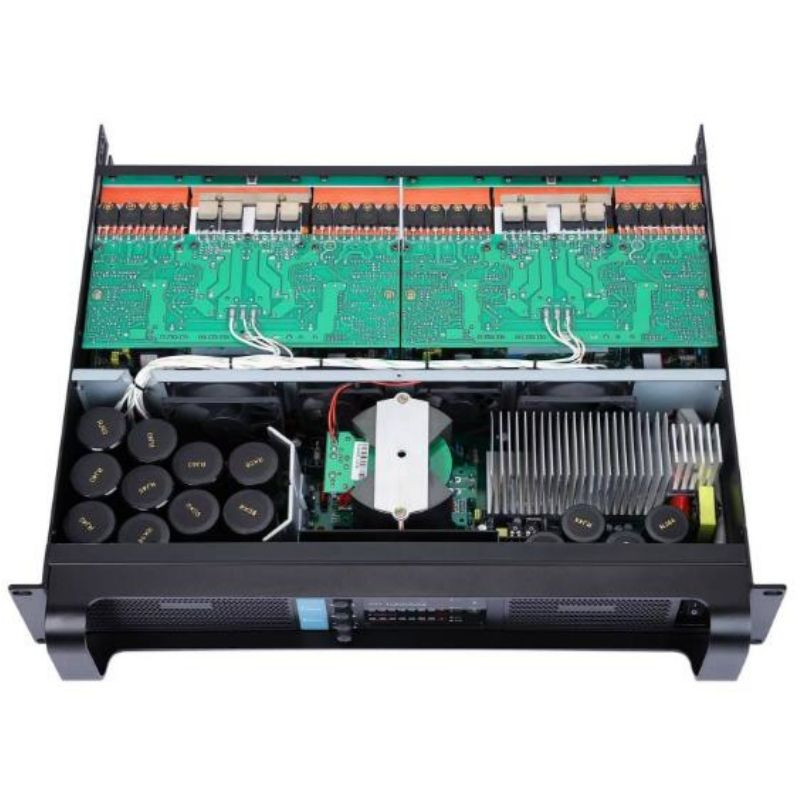 Domc Pure Fp10000q High-Power Class D 4-Channel Audio Amplifier 3600W×2 Bridged Power for Professional Sound System